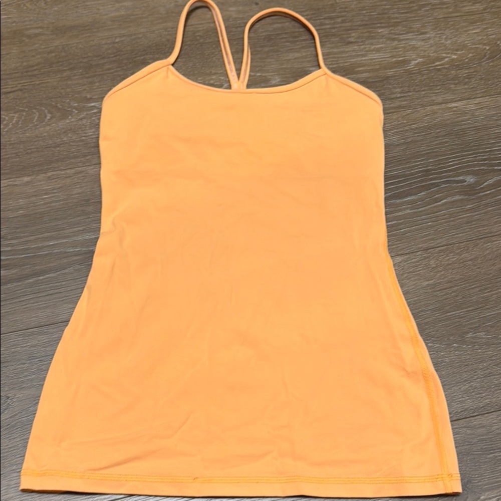 Lululemon Athletica Orange Fitted Camisole